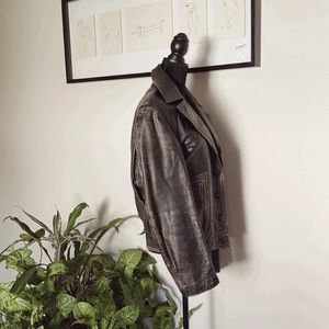 shell genuine leather jacket